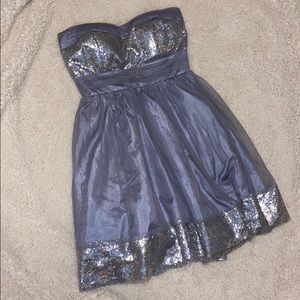 Formal Sequined Mini Dress